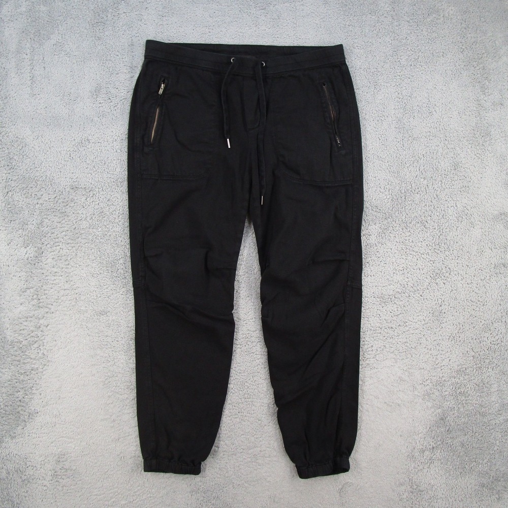James Perse Los Angeles Black Cotton Modal Joggers Pants WKL1879 Size 3 L